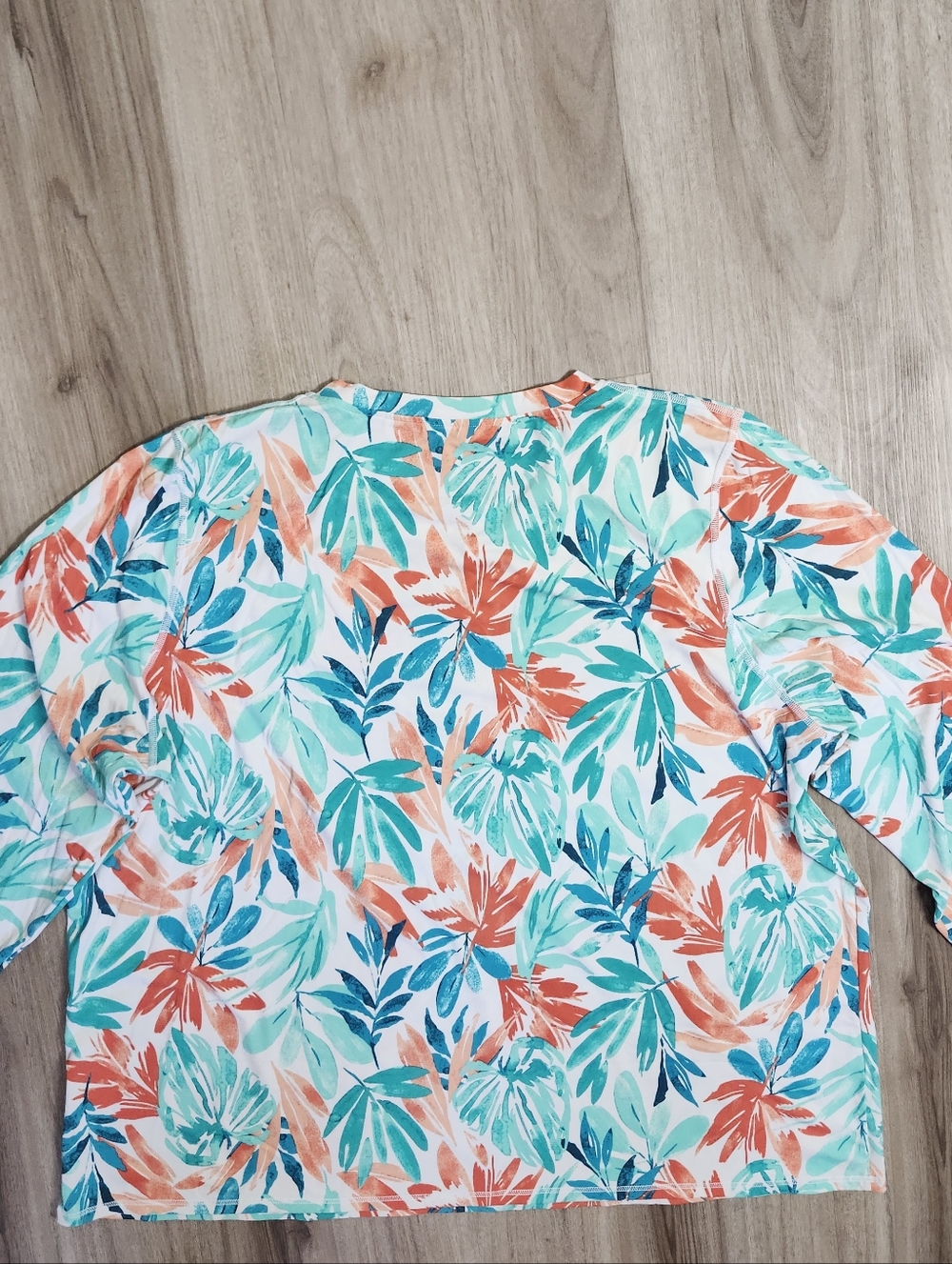LL Bean Long Sleeve Rash Guard Swim Top 2X UV Sun Protection - Picture 4 of 11